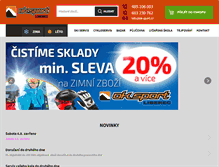 Tablet Screenshot of ok-sport.cz